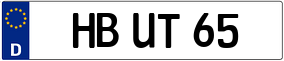 Trailer License Plate